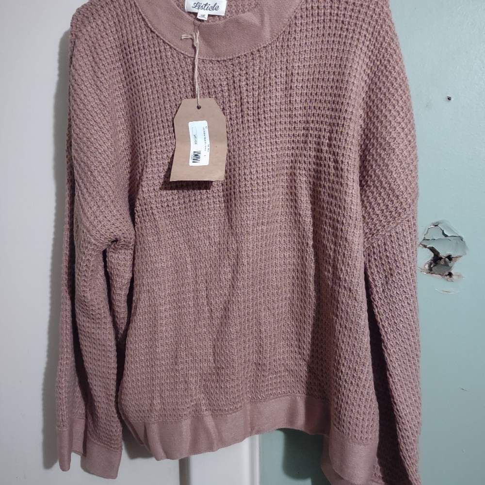 Listicle size large long sleeve pull over‎ sweater New with tags